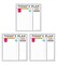 Carson Dellosa Today's Plan Notepad 3-Pack Set, Note Pads for To Do List, Goals, Checklist, and Classroom Organization Stationary, Desk Accessories and Office Supplies